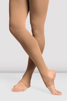 BLOCH ADULT  CONTOURSOFT STIRRUP TIGHTS, COLOR: BLOCH TAN, Size: P/S