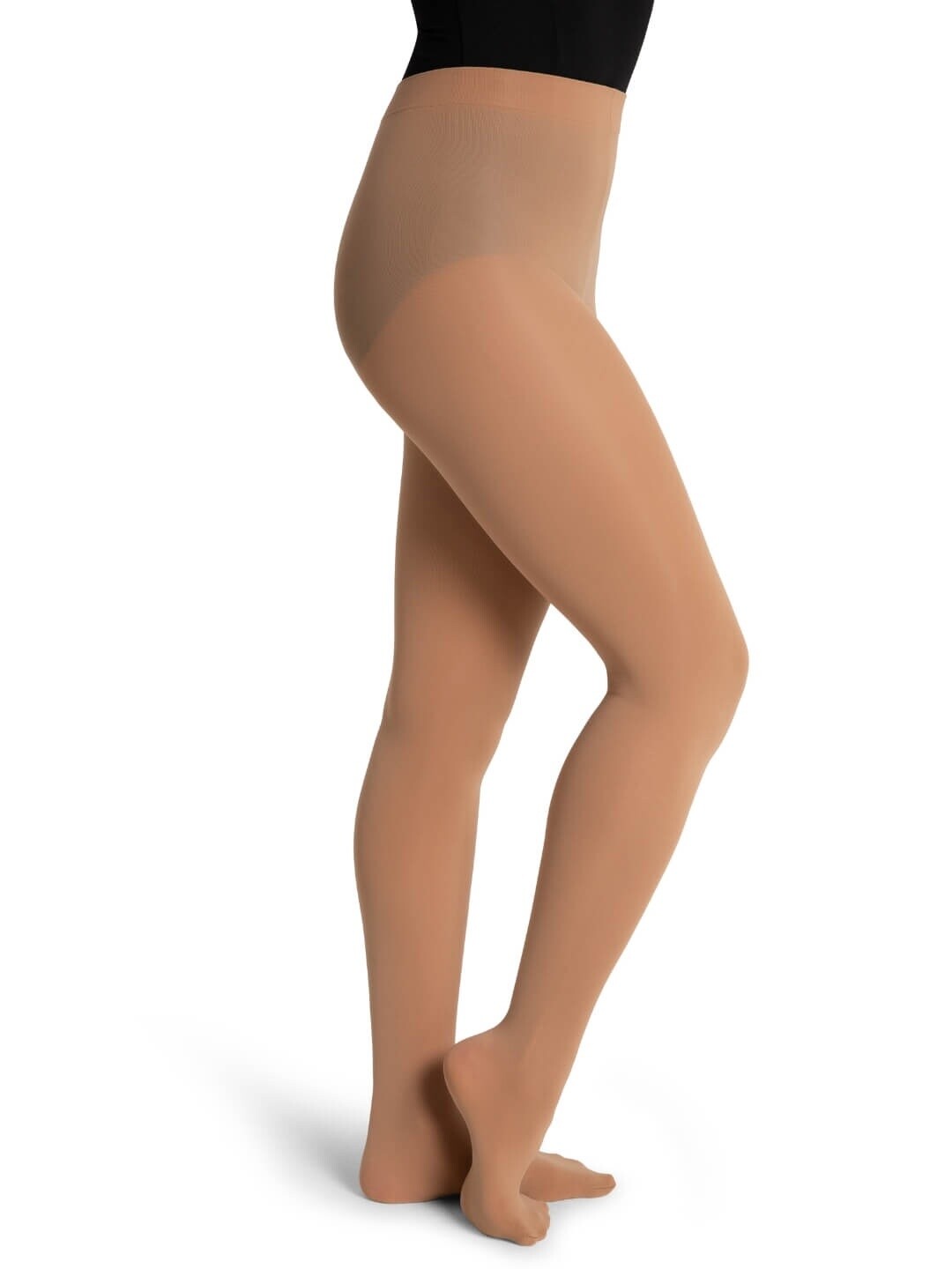 CAPEZIO  ULTRA SOFT FOOTED TIGHTS, COLOR: CARAMEL, Size: L/XL