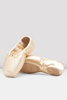 BLOCH EUROSTRETCH POINTE SHOE, COLOR: PINK, Size: 7.5, WIDTH: 1X