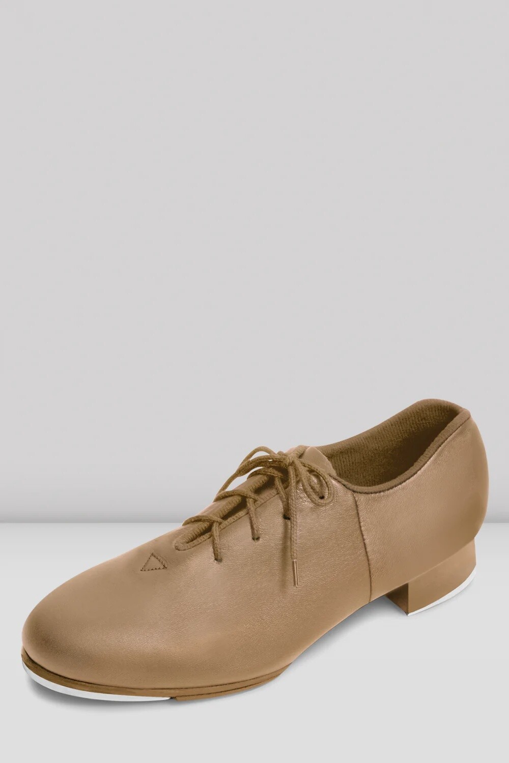 BLOCH ADULT LACE UP TAP FLEX SPLIT SOLE, COLOR: TAN, Size: 4, WIDTH: MEDIUM