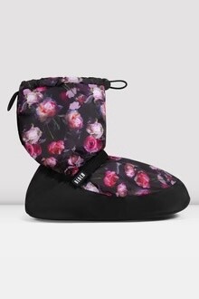 BLOCH  ADULT PRINT WARM UP BOOTIE, COLOR: FLORAL, Size: SMALL