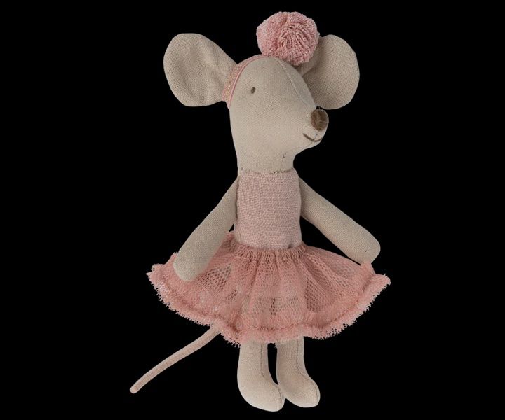 ML 17-3105 BALLERINA MOUSE LITTLE SISTER, COLOR: ROSE