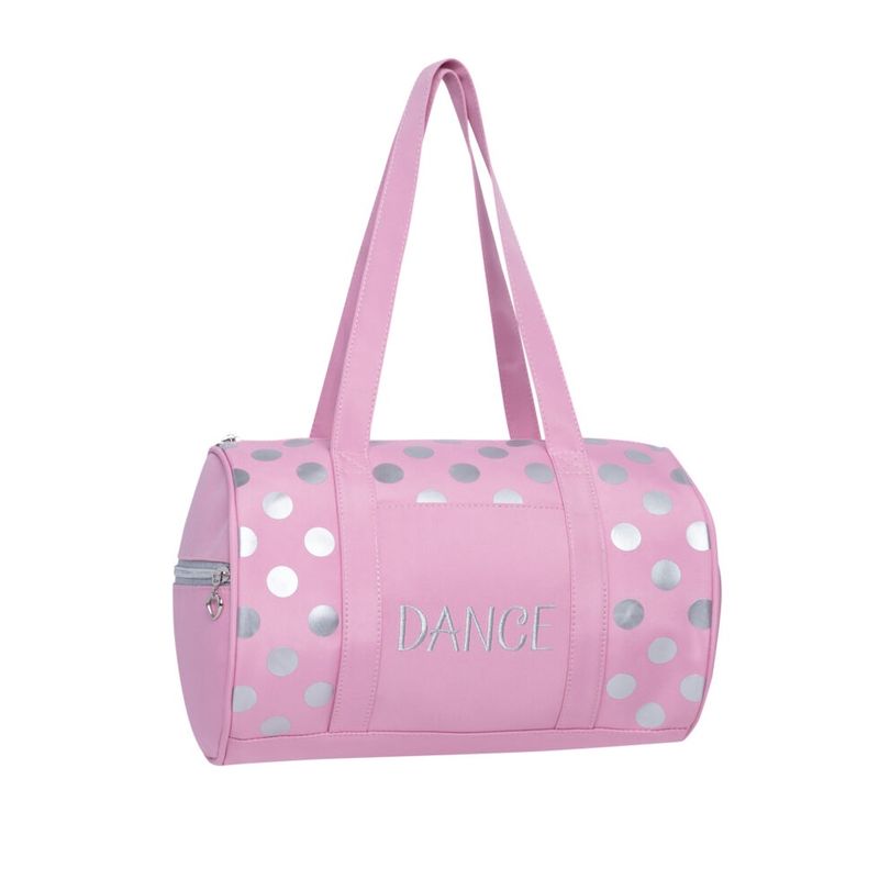 HD 1047 PINK/SILVER DOT DUFFEL