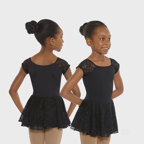 EUROTARD  CHILD DAISY DRESS W/CAP SLEEVES