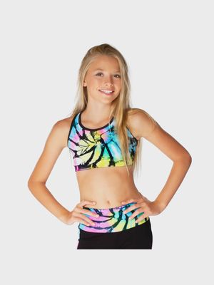 MS SRT083  ONE SIZE SWIRL TIE-DYE SPORTS BRA