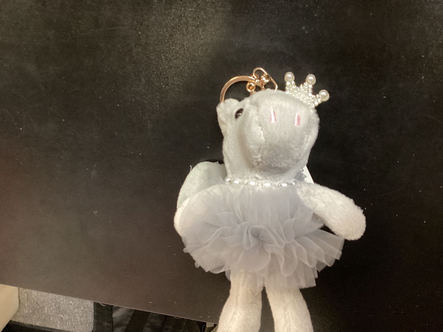 TYVM 77834 BALLERINA PLUSH KEYCHAIN, STYLE: HIPPO