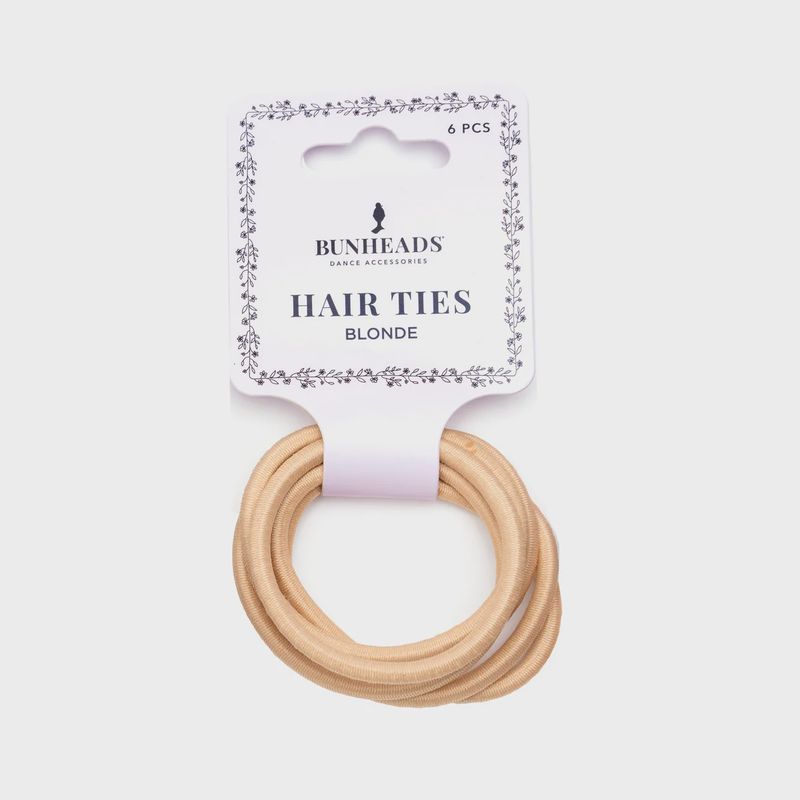 CAPEZIO 6PK BLONDE HAIR ELASTICS