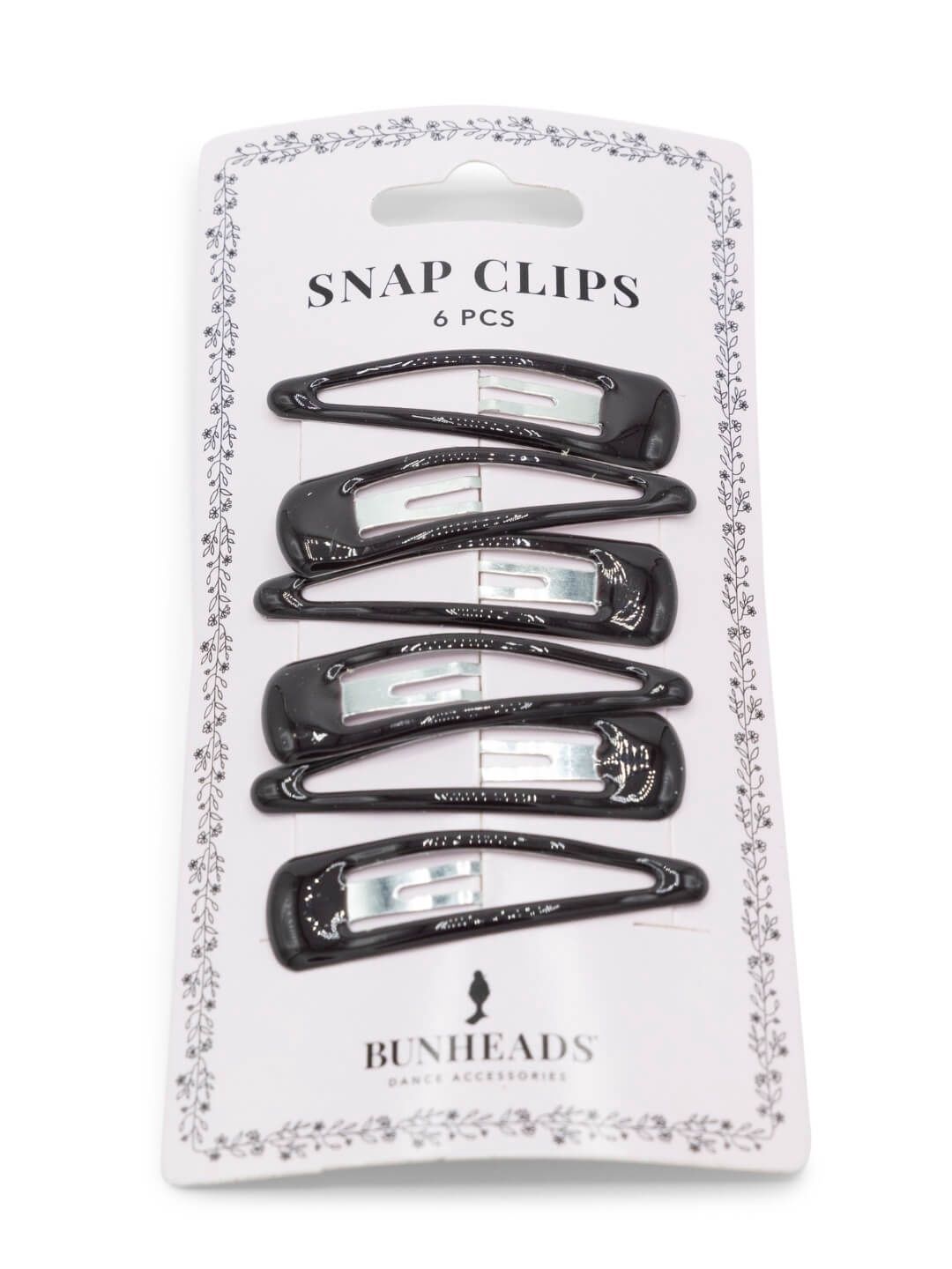 CP BH1514 6PK DBR SNAP HAIR CLIPS