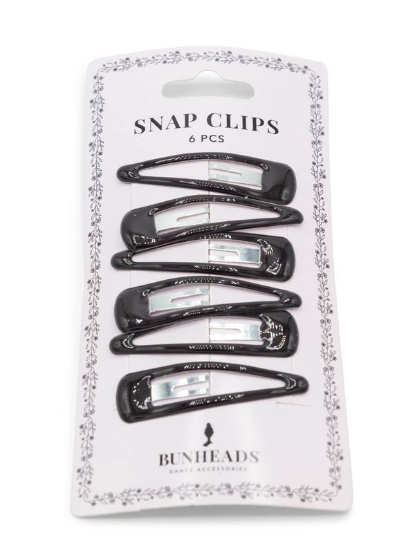 CP BH1514 6PK DBR SNAP HAIR CLIPS