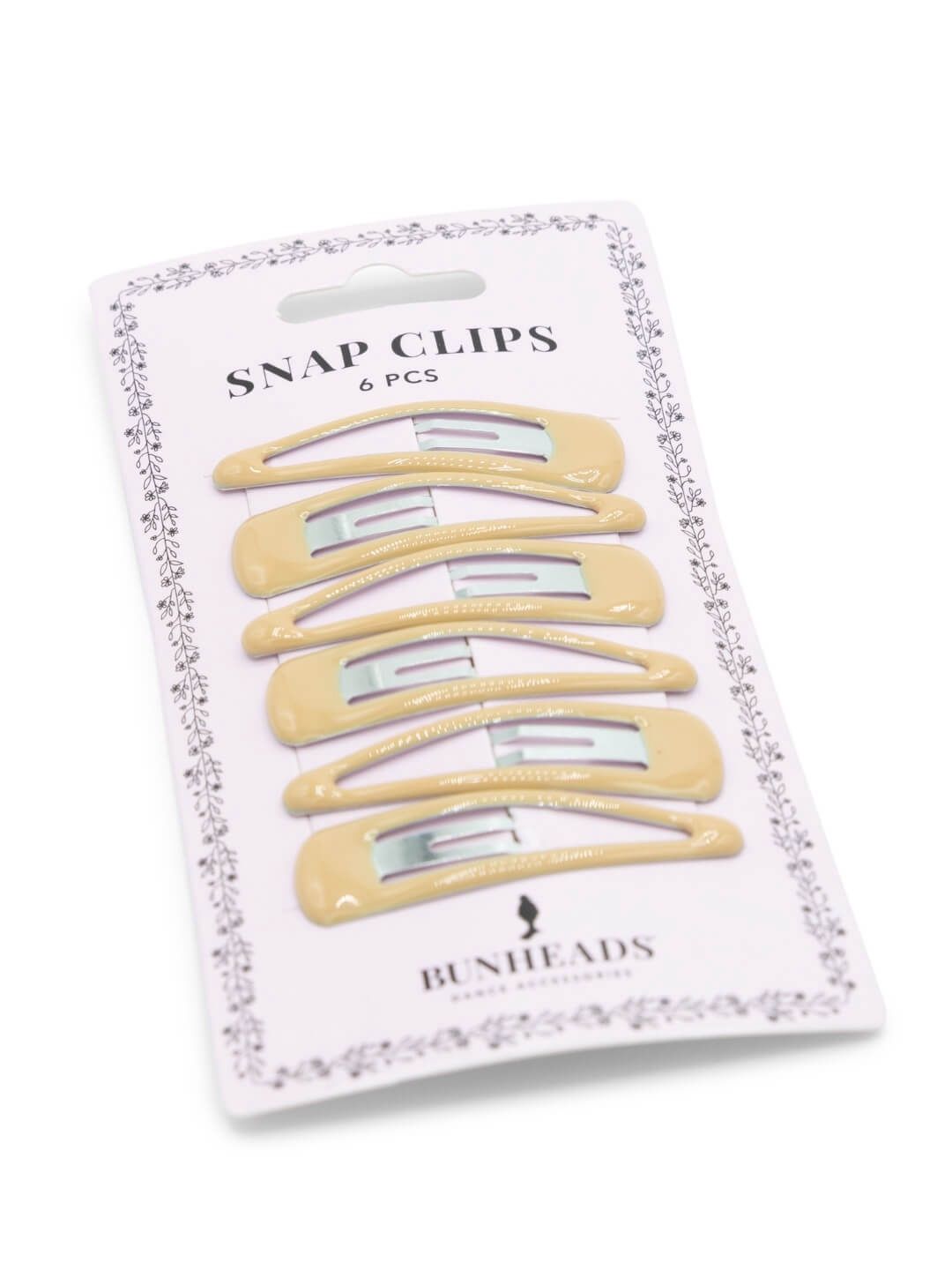 CP BH1512 6PK BLD SNAP HAIR CLIPS