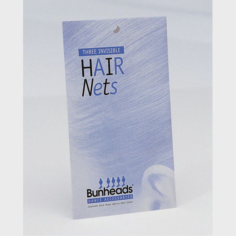 CAPEZIO BUNHEADS HAIR NETS BLACK - 3PK