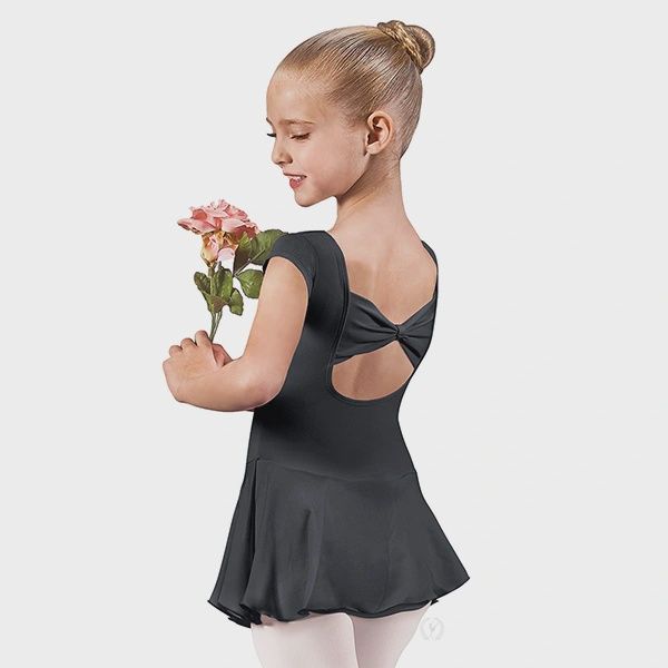 EUROTARD CAP SLEEVE LEOTARD W/ATTACHED SKIRT