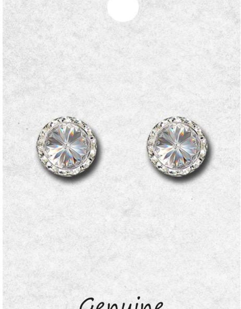 THANK YOU VERY MUCH 11MM ULTRA SPARKLE CENTER STONE EARRING