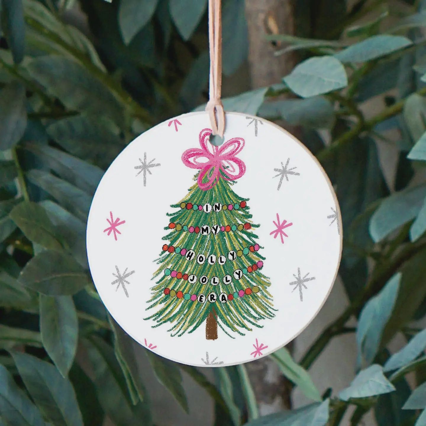 CLAIRMONT &amp; CO IN MY HOLLY JOLLY ERA WOOD ORNAMENT