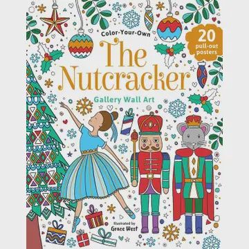 SIMON &amp; SCHUSTER COLOR ON YOUR OWN NUTCRACKER GALLERY WALL ART