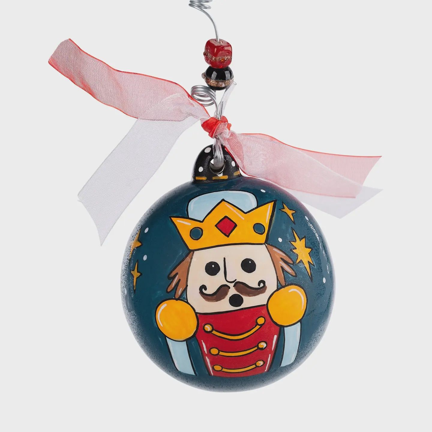 GLORY HAUS  DARK BLUE NUTCRACKER ORNAMENT IN GIFT BOX