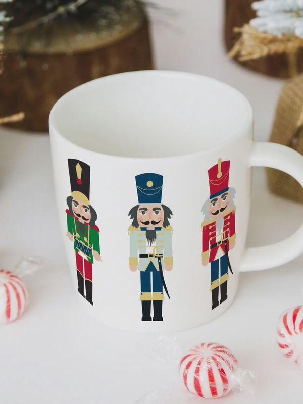 MARY SQUARE NUTCRACKER CERAMIC MUG