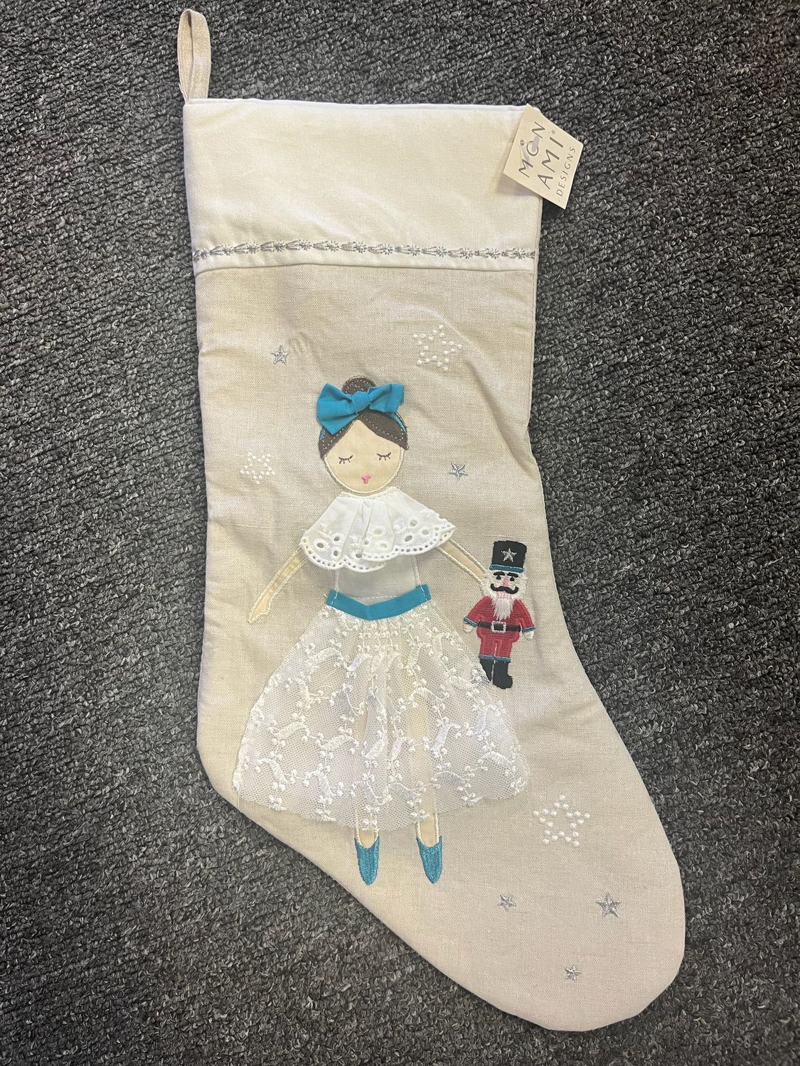 MON AMI  NUTCRACKER THEMED STOCKING