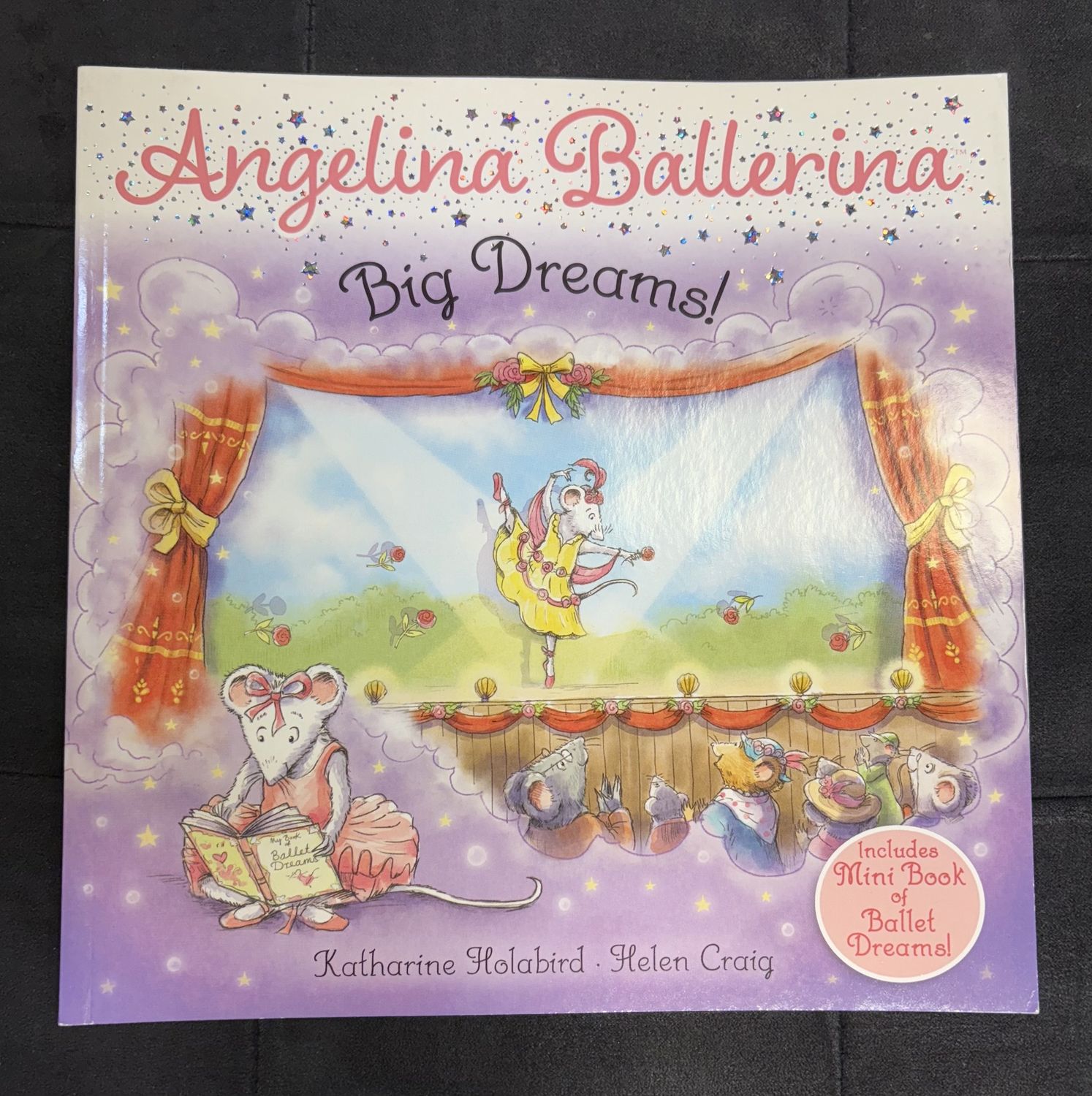 CJM ANGELINA BALLERINA BIG DREAMS SOFT COVER BOOK