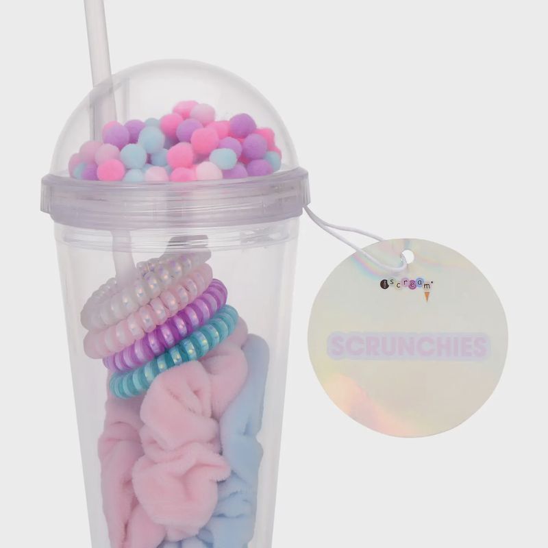 ISCREAM WATER BOTTLE W/COIL AND SCRUNCHIE SET