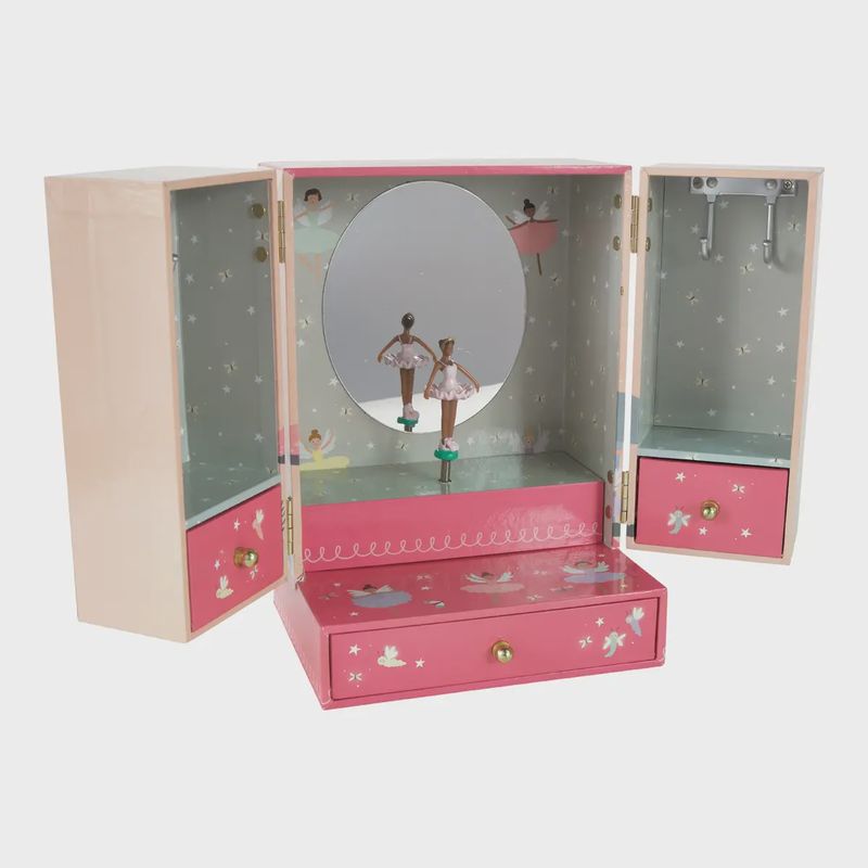FLOSS &amp; ROCK MUSICAL JEWELRY BOX WARDROBE W/DRAWER