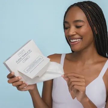 CLEAN SKIN CLUB 10 PACK TRAVEL TOWELS XL
