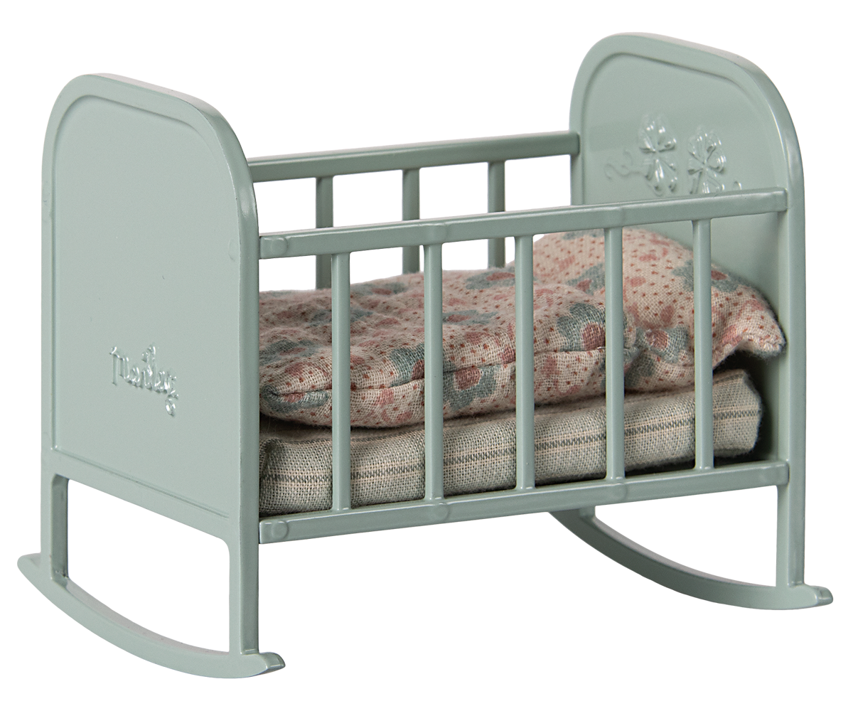 MAILEG CRADLE MY - METAL WITH MATTRESS