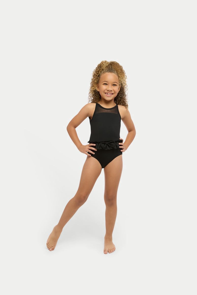 ROXIE DANCEWEAR ANNIE LEOTARD, COLOR: BLACK, Size: CHILD XSMALL