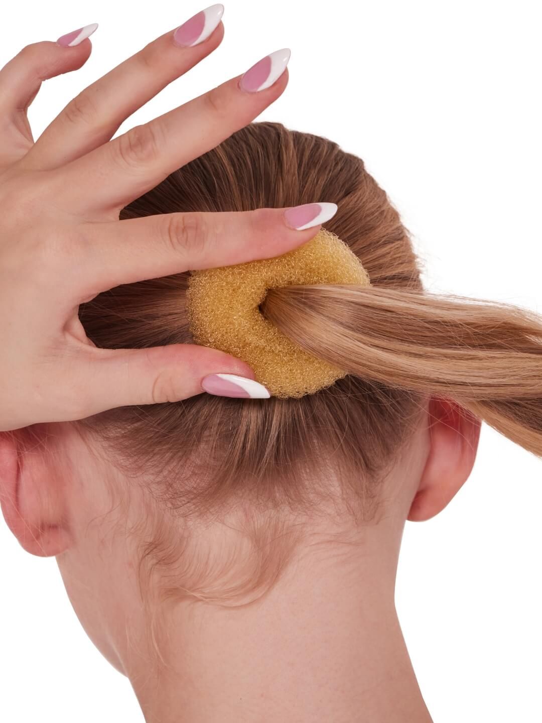 CAPEZIO MINI BUN BUILDER, COLOR: BLONDE
