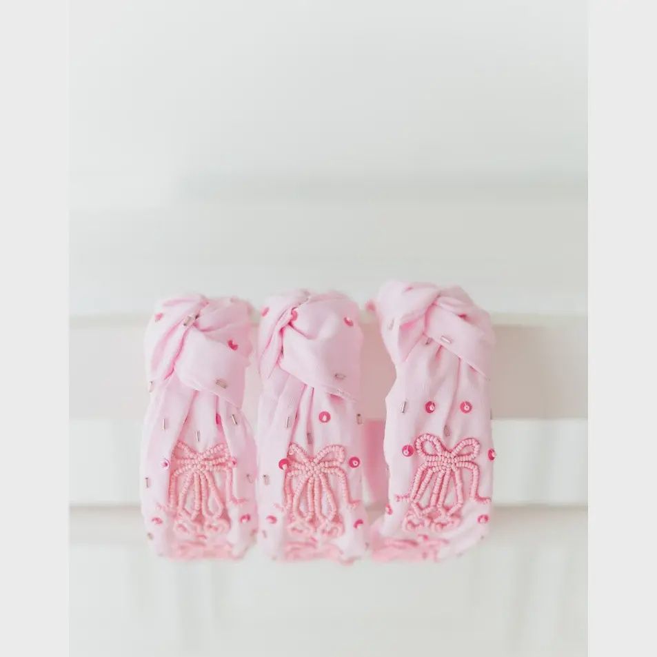 CHEEKY PLUM BALLET BEADED HEADBAND