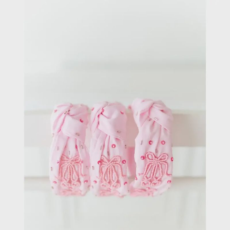 CHEEKY PLUM BALLET BEADED HEADBAND