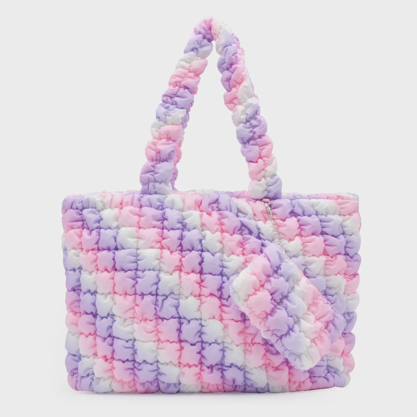 OMG ACCESSORIES SCRUNCH TOTE WITH COIN PURSE