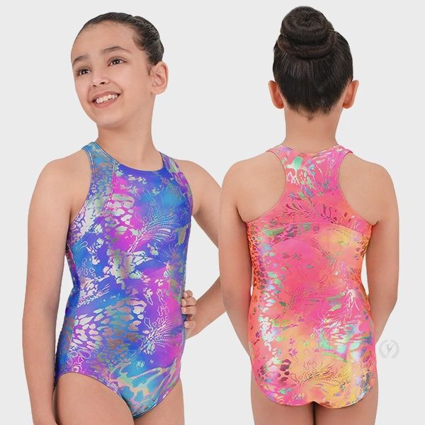 EUROTARD NEON SAFARI TANK RACERBACK LEOTARD
