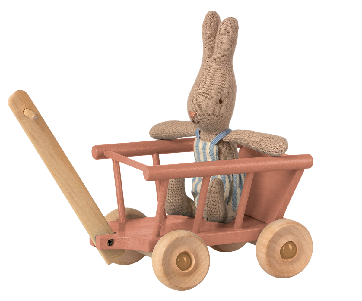 MAILEG WAGON DUSTY ROSE
