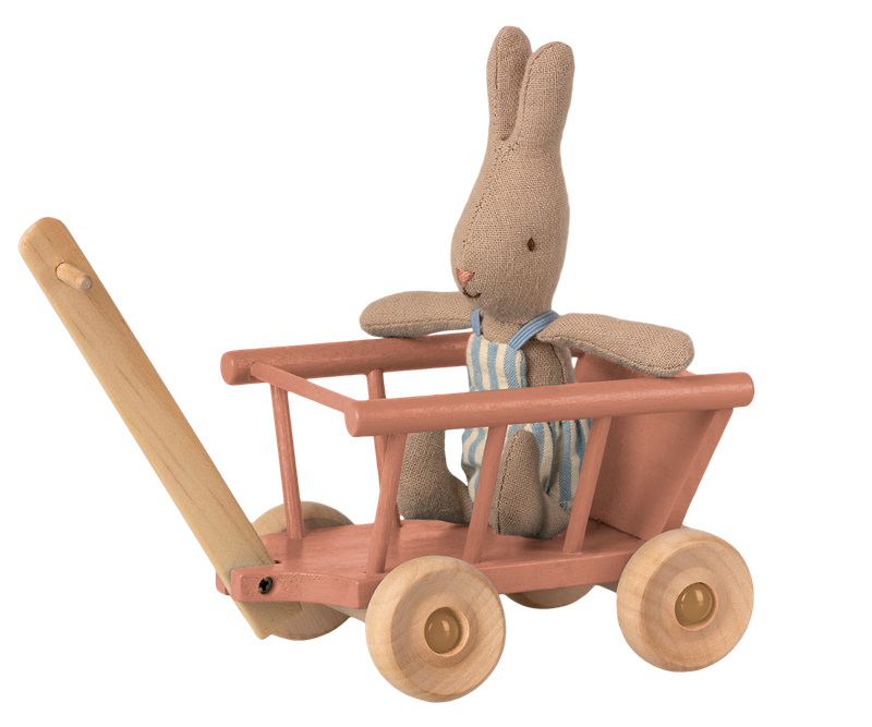MAILEG WAGON DUSTY ROSE