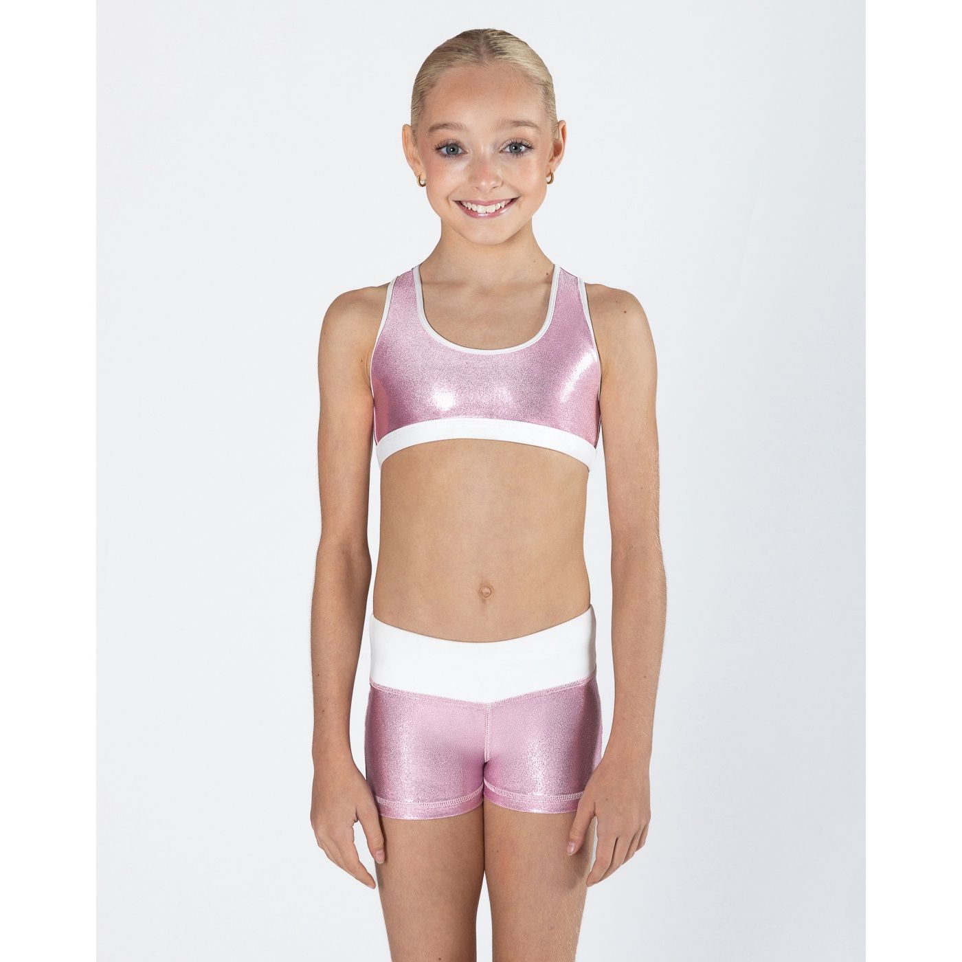 ENERGETIKS AVA METALLIC CROP TOP