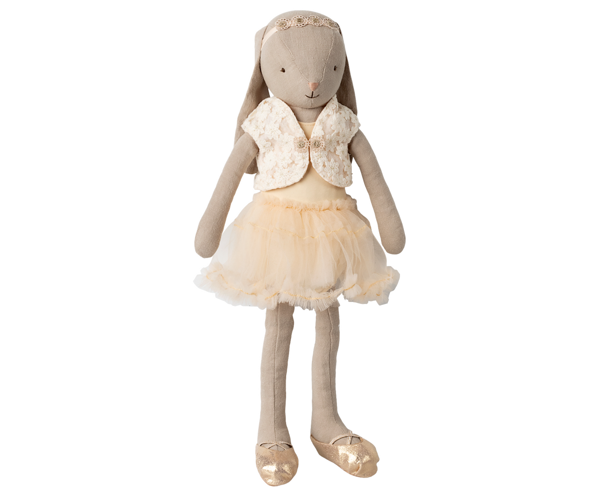 MAILEG BUNNY SIZE 3 CLASSIC BALLET SUIT &amp; CREAM SKIRT