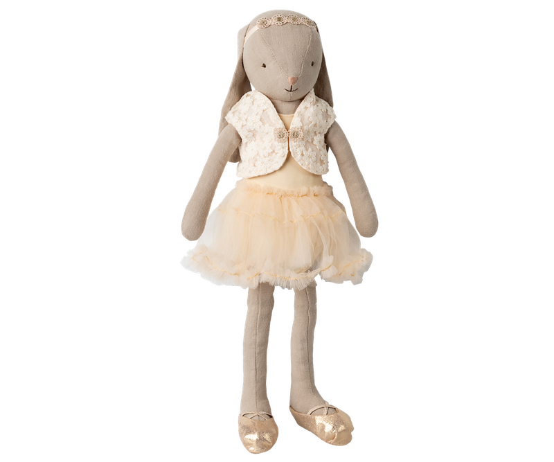 MAILEG BUNNY SIZE 3 CLASSIC BALLET SUIT &amp; CREAM SKIRT