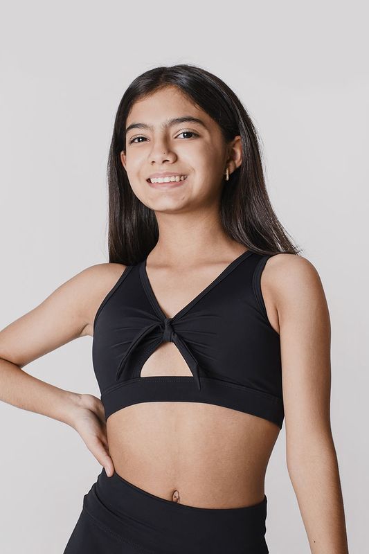 DAROCH CHIC TOP WITH TIE FRONT