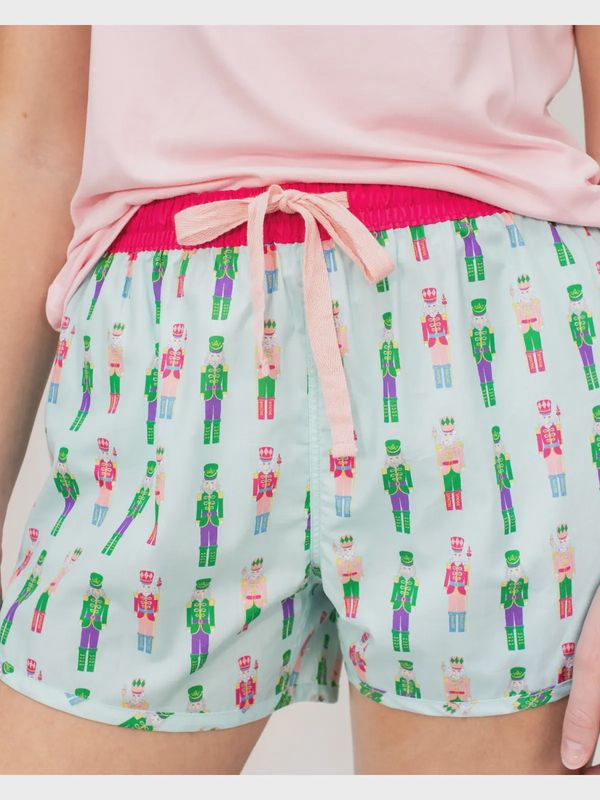 WOMENS CANDY NUTCRACKER LOUNGE SHORTS