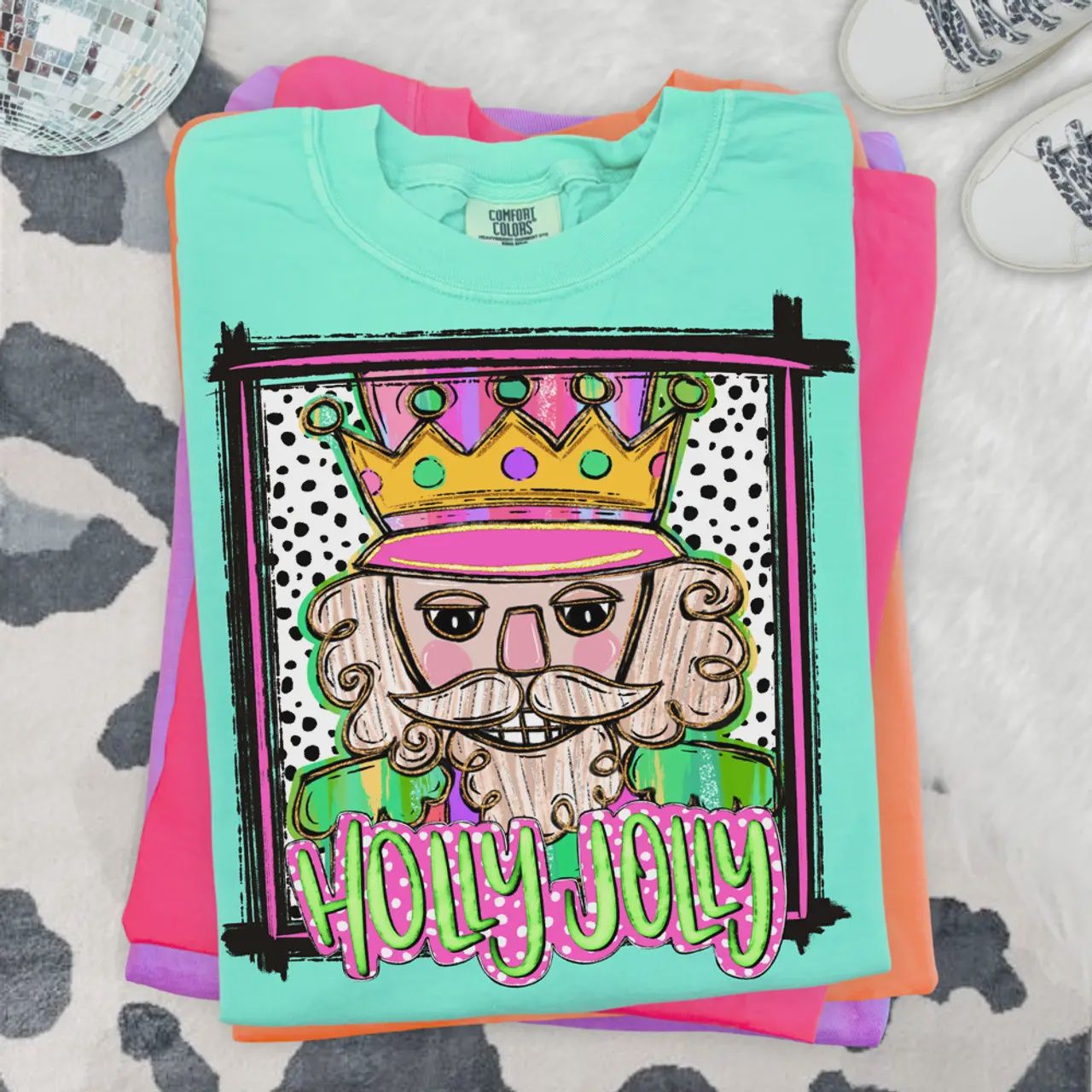 WHIMSICLE HOLLY JOLLY NUTCRACKER TEE