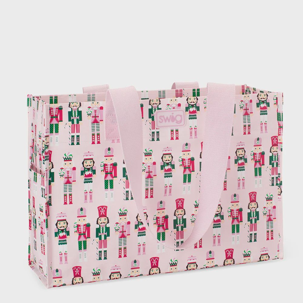 SWIG LIFE LARGE SUGAR PLUM SOLDIER REUSABLE SHOPPING BAG