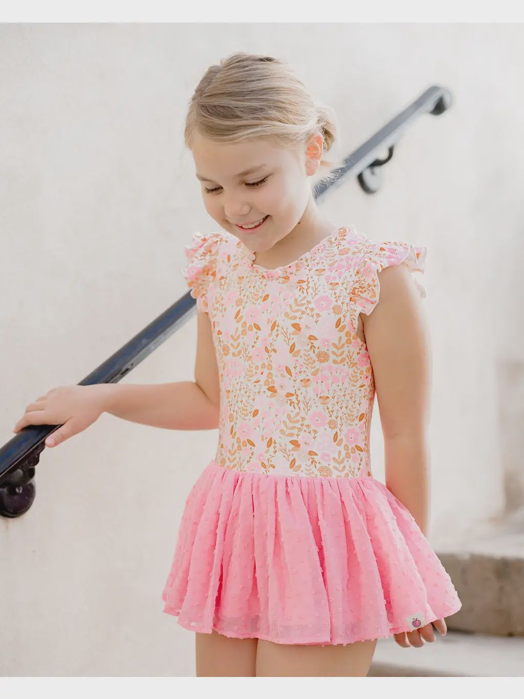 CHEEKY PLUM FARRAH LEOTARD IN CITRUS BLOOM BLISS, Size: 18-24M