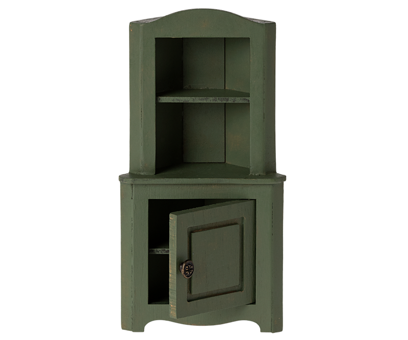 MAILEG CORNER CABINET, MOUSE DARK GREEN