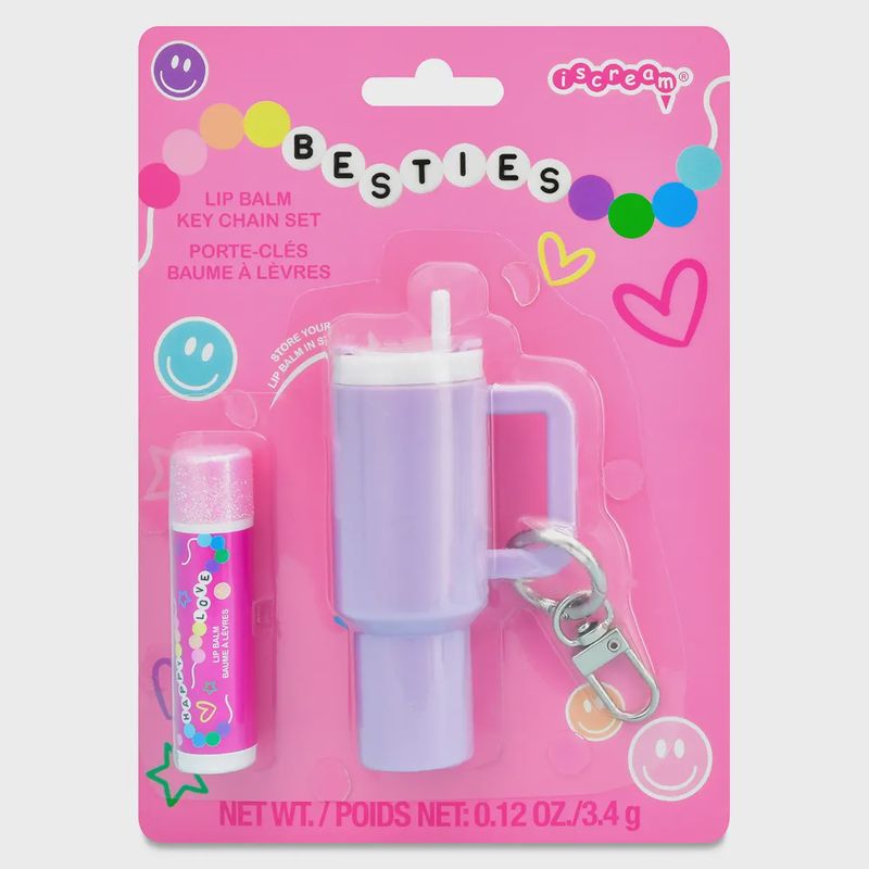 ISCREAM BESTIES LIP BALM KEY CHAIN SET