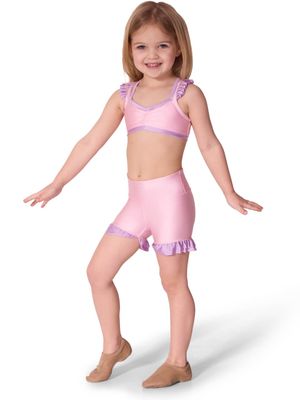 CAPEZIO GIRLS JETSETTER TWIRL SHORTS