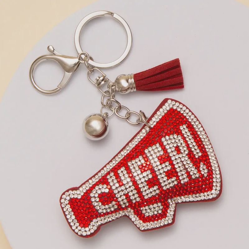 SOPHIA COLLECTION GAMEDAY RHINESTONE CHEER MEGAPHONE KEYCHAIN
