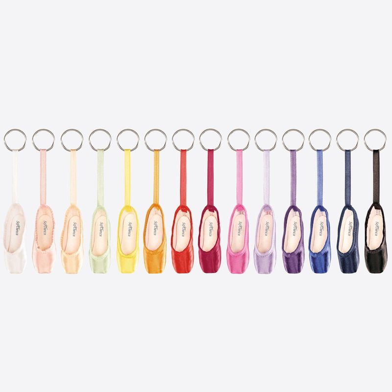 SO DANCA SATIN POINTE SHOE KEY CHAIN