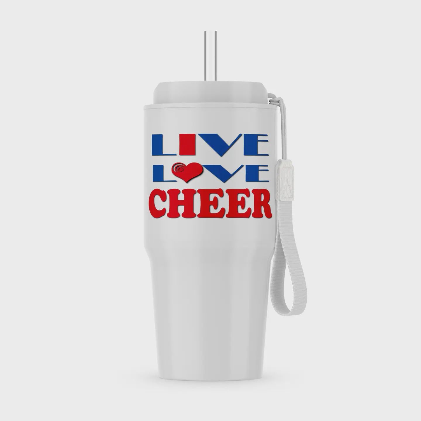 LIVE, LOVE, CHEER 30OZ TUMBLER