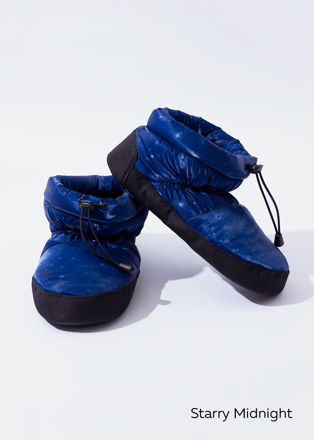 NIKOLAY  LOW CUT WARM-UP BOOTIES, COLOR: STARRY MIDNIGHT, Size: SMALL